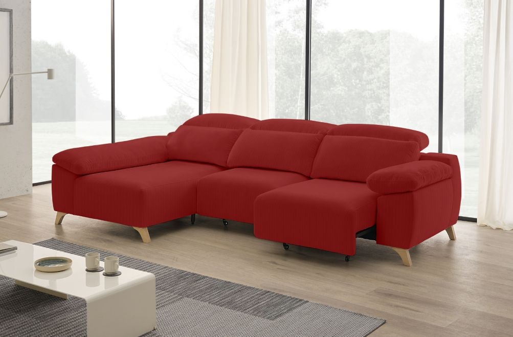 Sofá chaise longue de tela Boost de StyleKomfort - principal