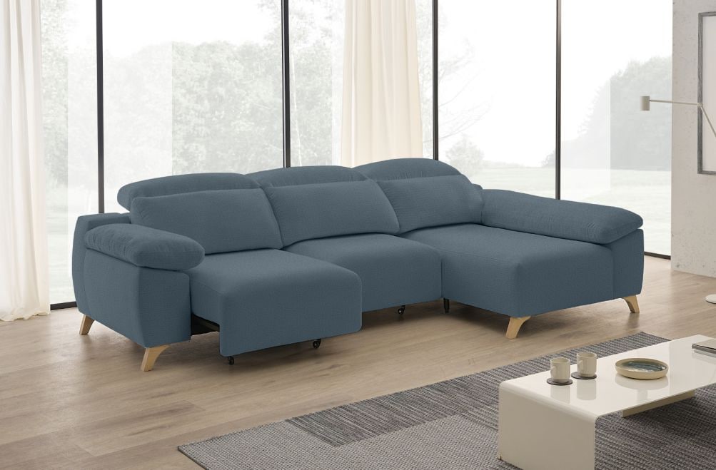 Sofá chaise longue de tela Boost de StyleKomfort - principal