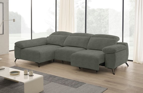 Sofá chaise longue de tela Boost de StyleKomfort - principal
