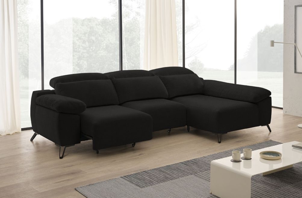 Sofá chaise longue de tela Boost de StyleKomfort - principal