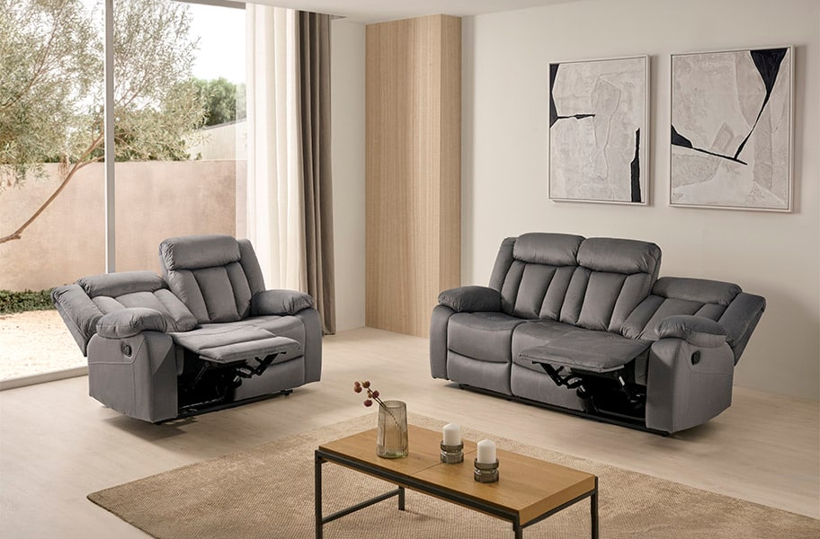 Sofá relax de tela Nero de HOME - principal