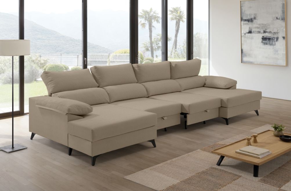 Sofá de tela Hércules de HOME - principal