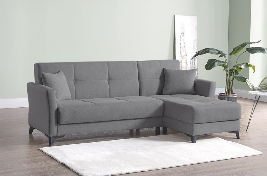 Outlet - Sofá cama de tela Leron de HOME - principal