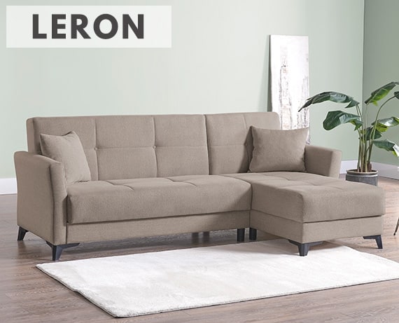 Outlet - Sofá cama de tela Leron de HOME - principal