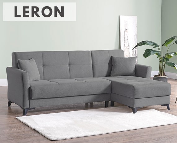 Outlet - Sofá cama de tela Leron de HOME - principal