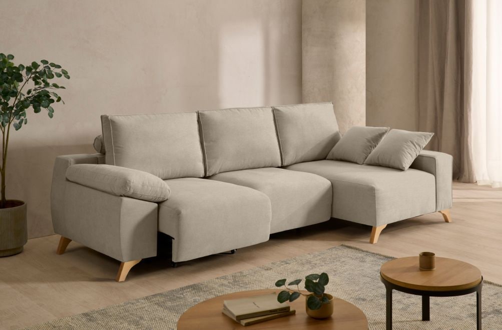 Sofá chaise longue de tela Nova de StyleKomfort - principal