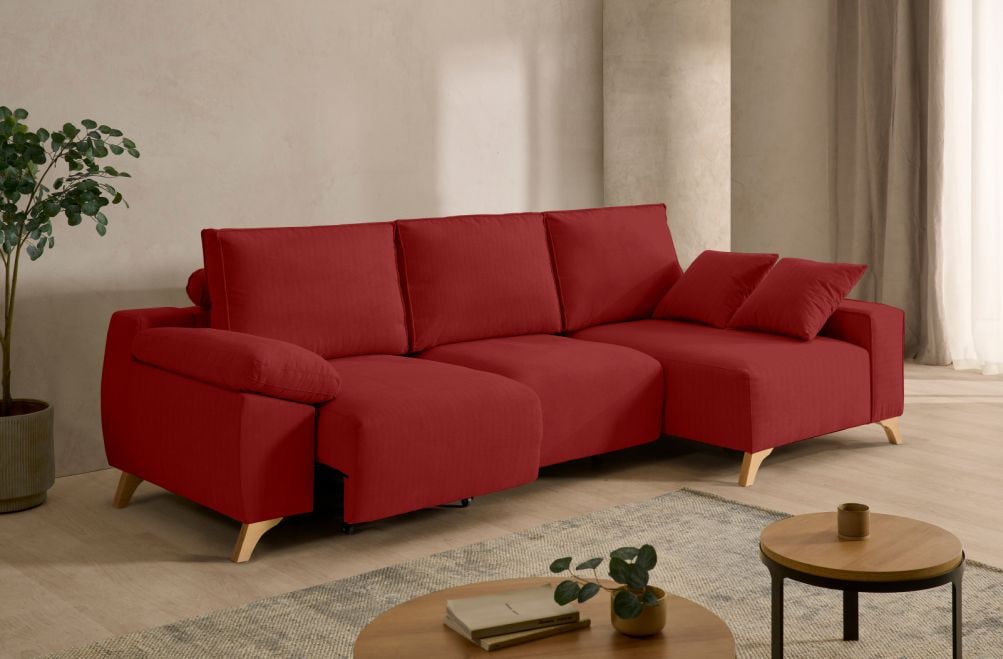 Sofá chaise longue de tela Nova de StyleKomfort - principal