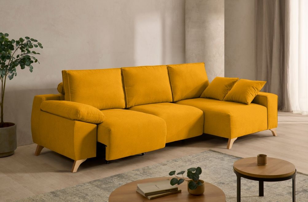 Sofá chaise longue de tela Nova de StyleKomfort - principal