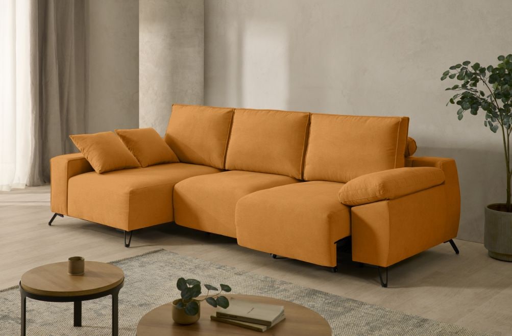 Sofá chaise longue de tela Nova de StyleKomfort - principal