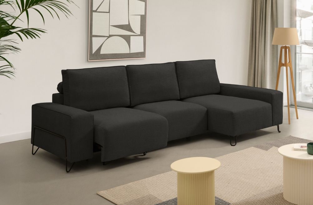 Sofá chaise longue de tela Epic de StyleKomfort - principal
