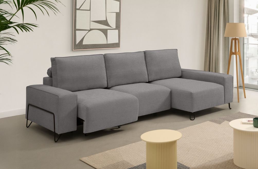 Sofá chaise longue de tela Epic de StyleKomfort - principal