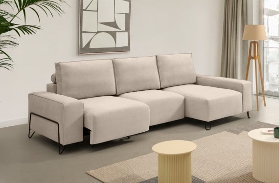 Sofá chaise longue de tela Epic de StyleKomfort - principal