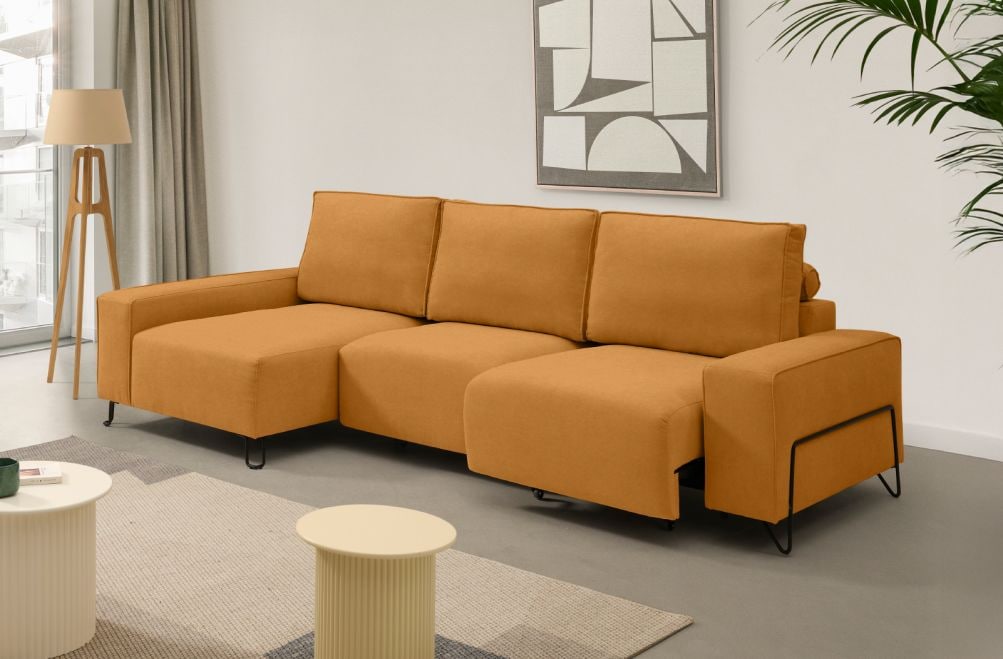 Sofá chaise longue de tela Epic de StyleKomfort - principal