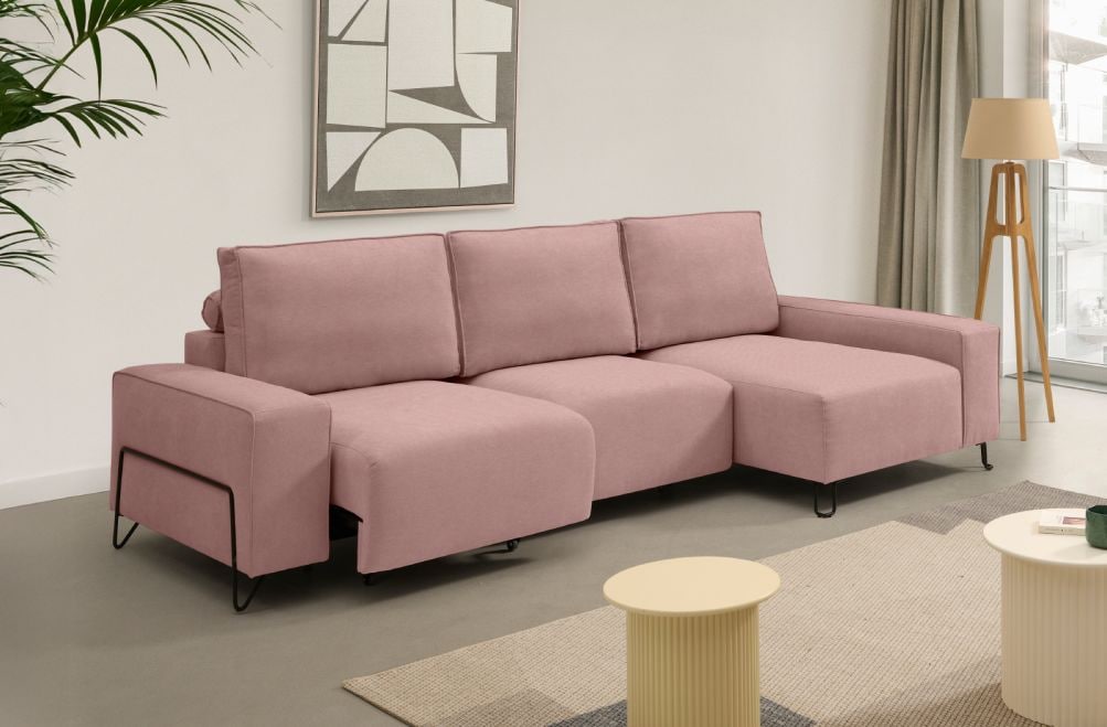 Sofá chaise longue de tela Epic de StyleKomfort - principal