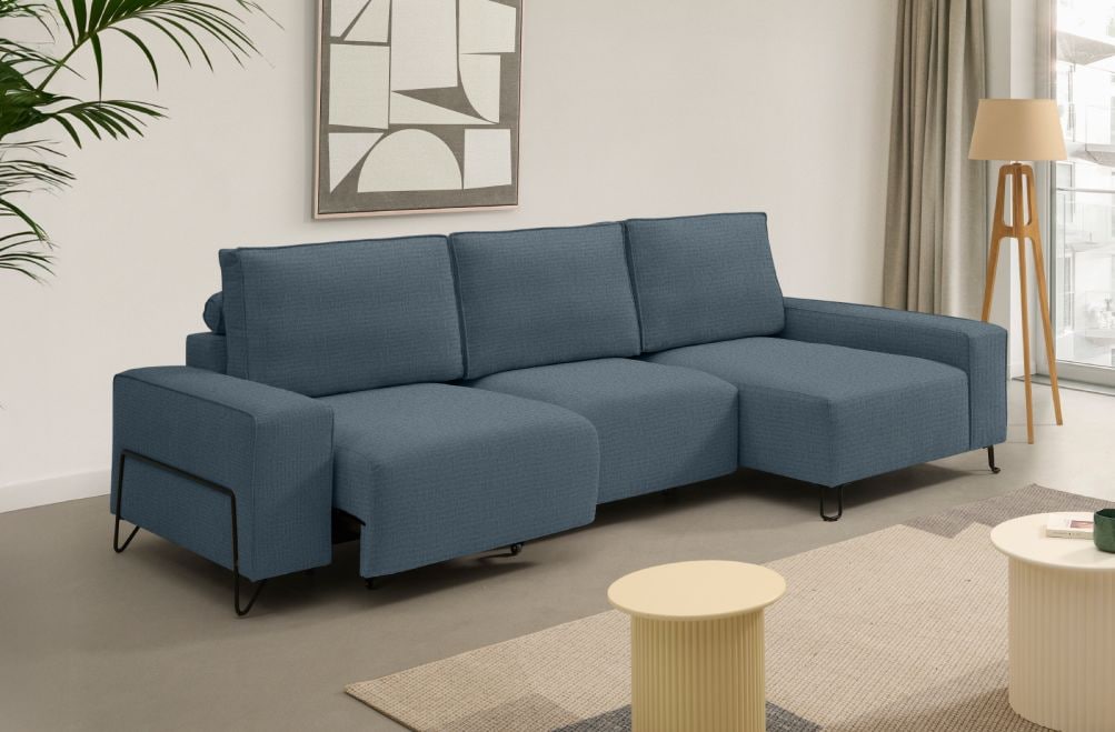 Sofá chaise longue de tela Epic de StyleKomfort - principal