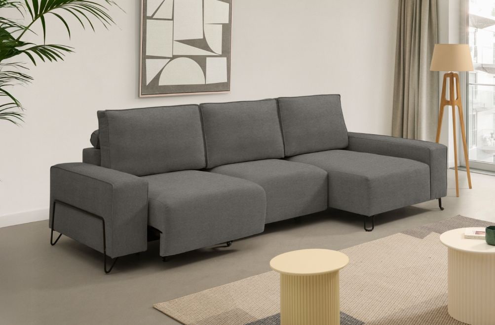 Sofá chaise longue de tela Epic de StyleKomfort - principal