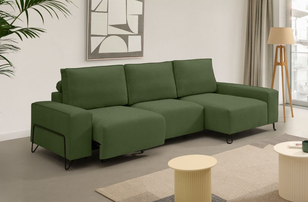 Sofá chaise longue de tela Epic de StyleKomfort - principal