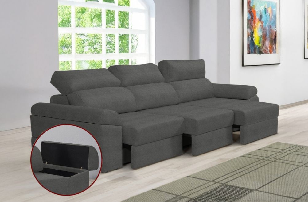 Sofá de tela Nubia Plus de HOME - principal