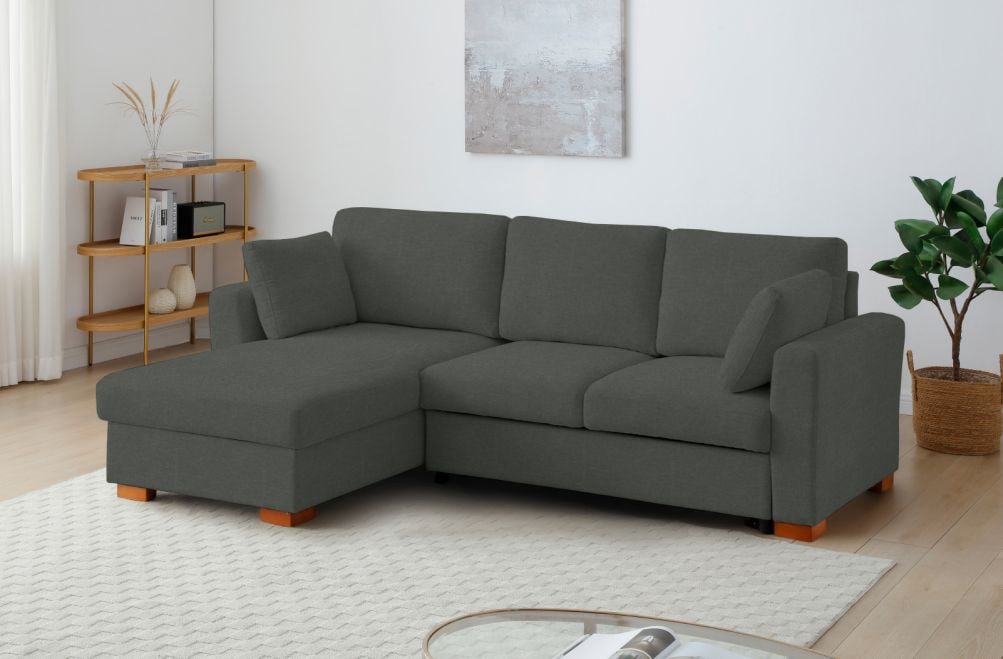 Sofá cama de tela Luno de HOME - principal