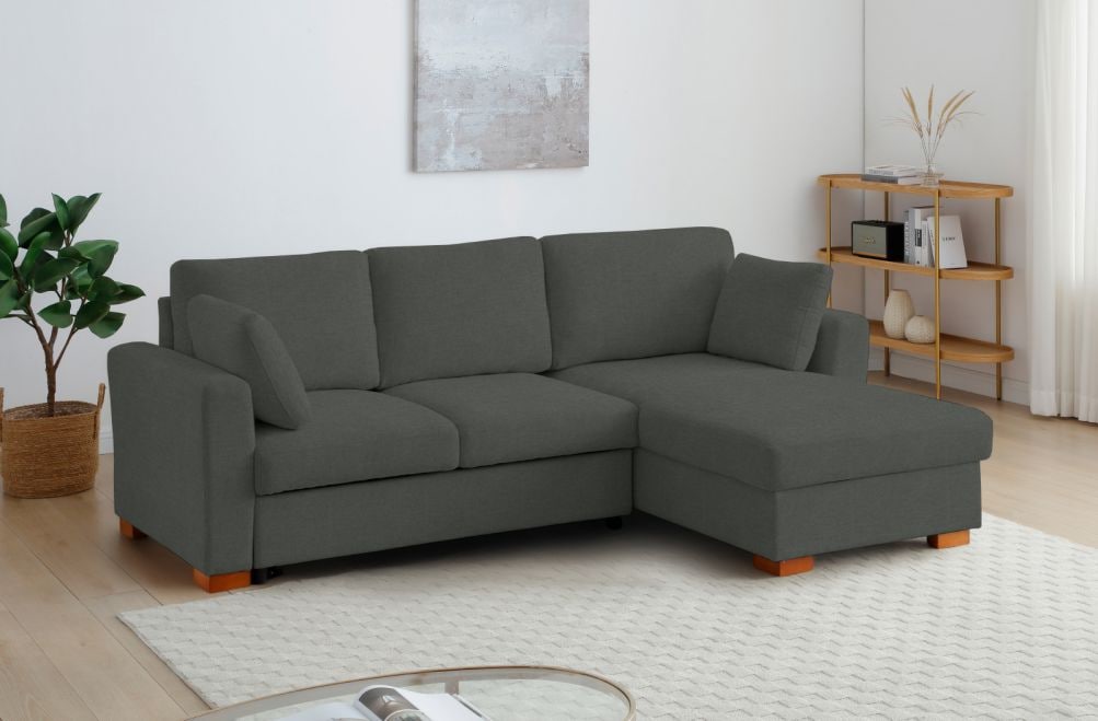 Sofá cama de tela Luno de HOME - principal