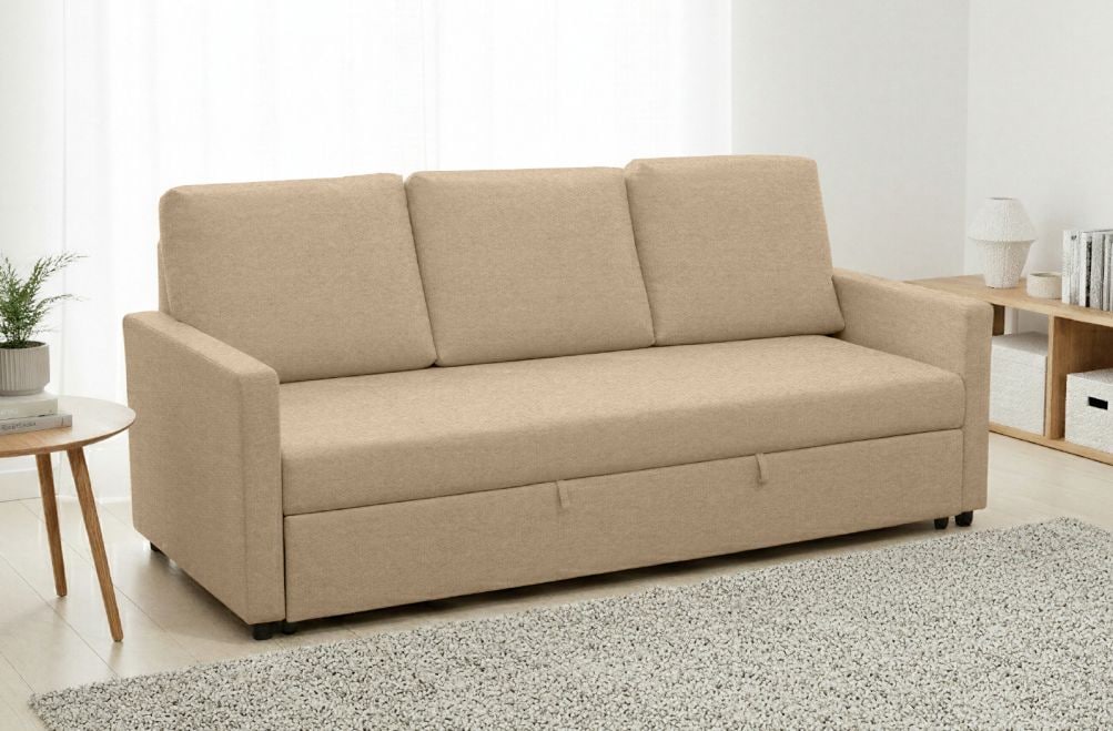 Sofá cama de tela Lordy de HOME - principal