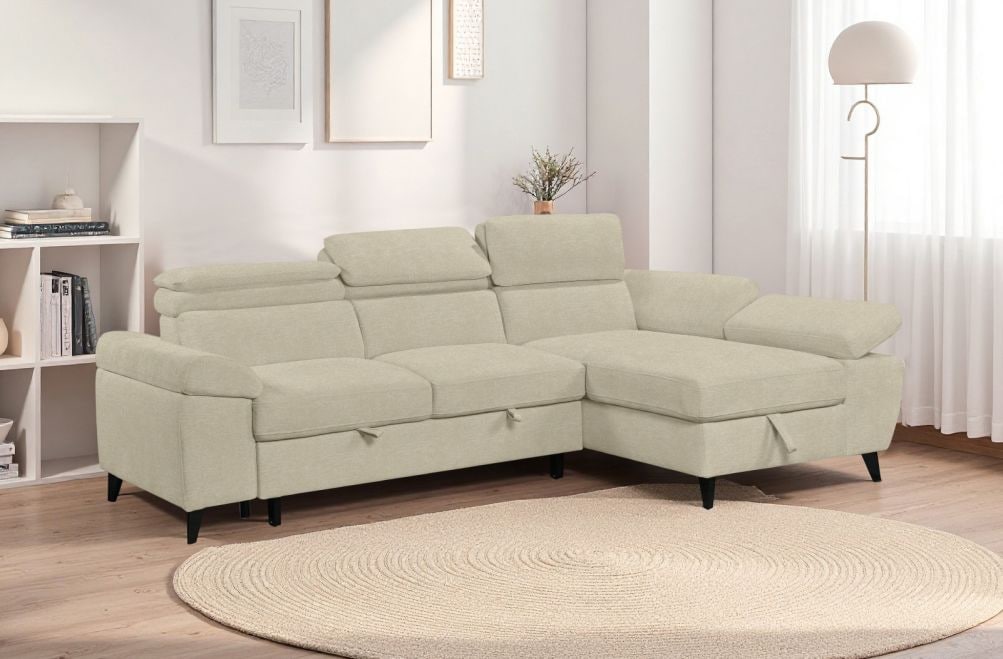 Sofá cama de tela Malena de HOME - principal