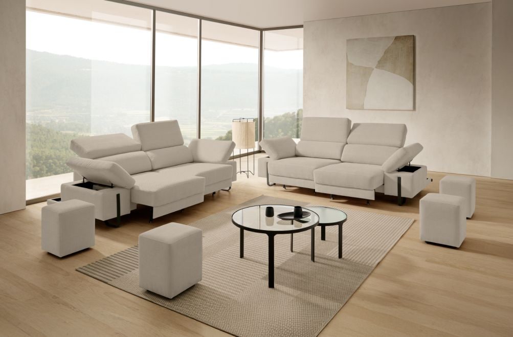 Sofá de tela Freya de Stylekomfort - principal