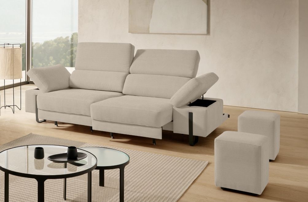 Sofá de tela Freya de Stylekomfort - principal