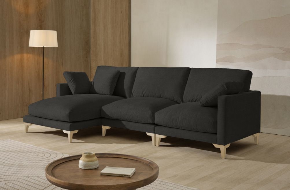 Sofá chaise longue de tela Irene de Stylekomfort - principal