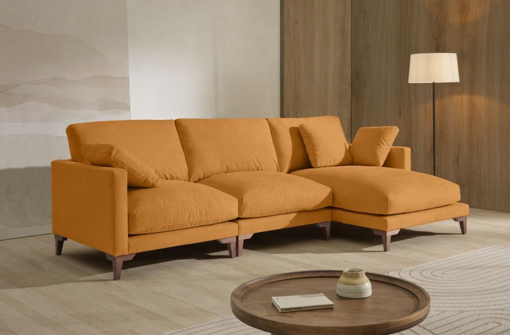 Sofá chaise longue de tela Irene de Stylekomfort - principal