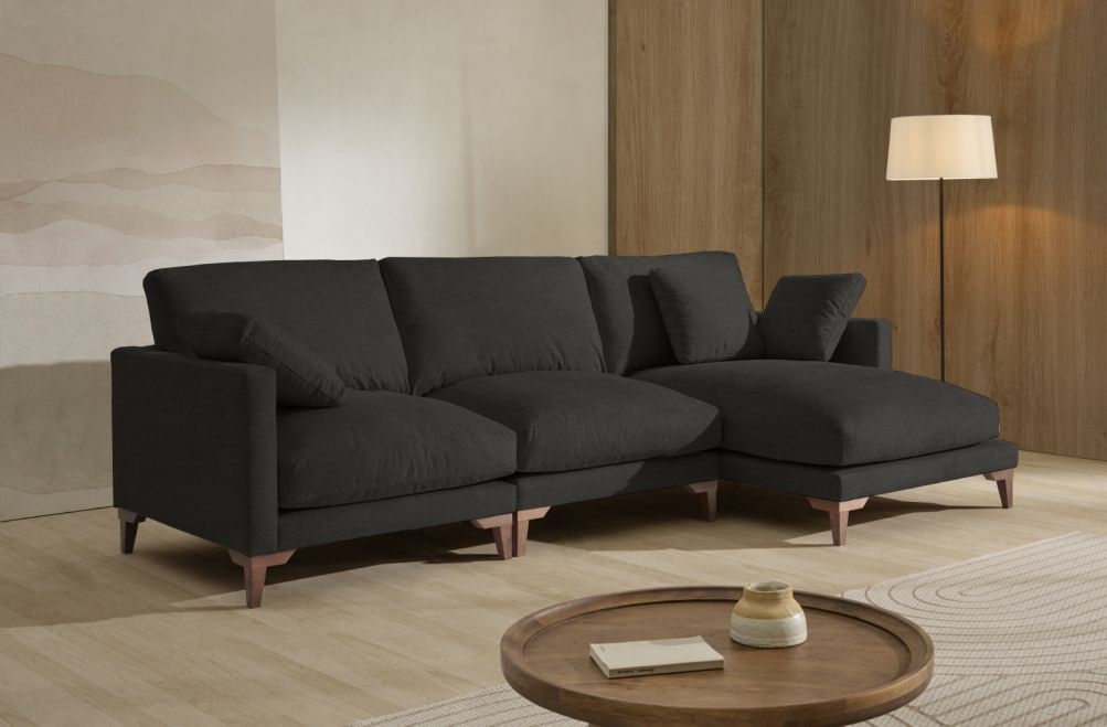 Sofá chaise longue de tela Irene de Stylekomfort - principal