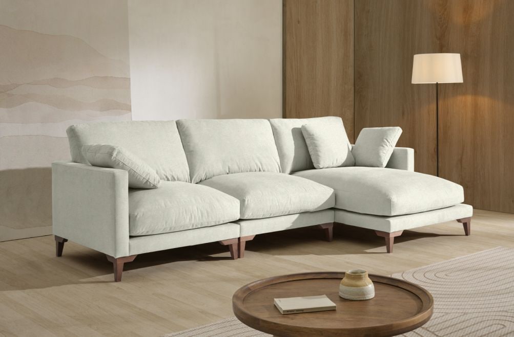 Sofá chaise longue de tela Irene de Stylekomfort - principal