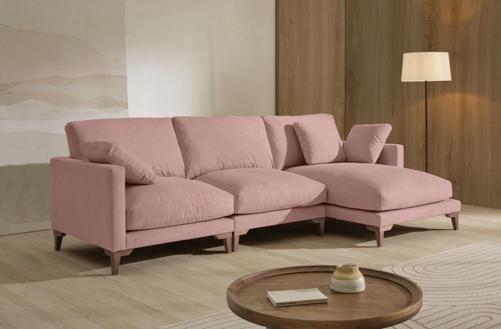 Sofá chaise longue de tela Irene de Stylekomfort - principal