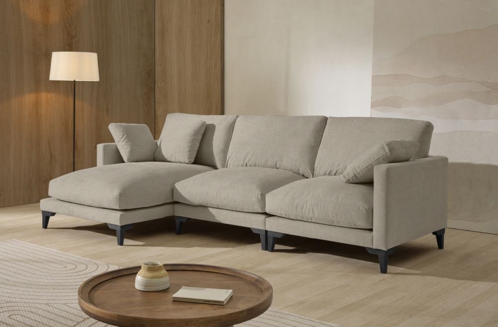 Sofá chaise longue de tela Irene de Stylekomfort - principal