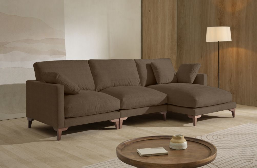 Sofá chaise longue de tela Irene de Stylekomfort - principal