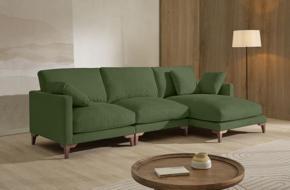 Sofá chaise longue de tela Irene de Stylekomfort - principal