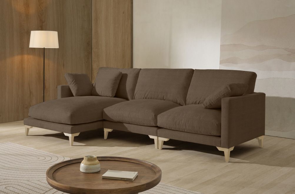Sofá chaise longue de tela Irene de Stylekomfort - principal