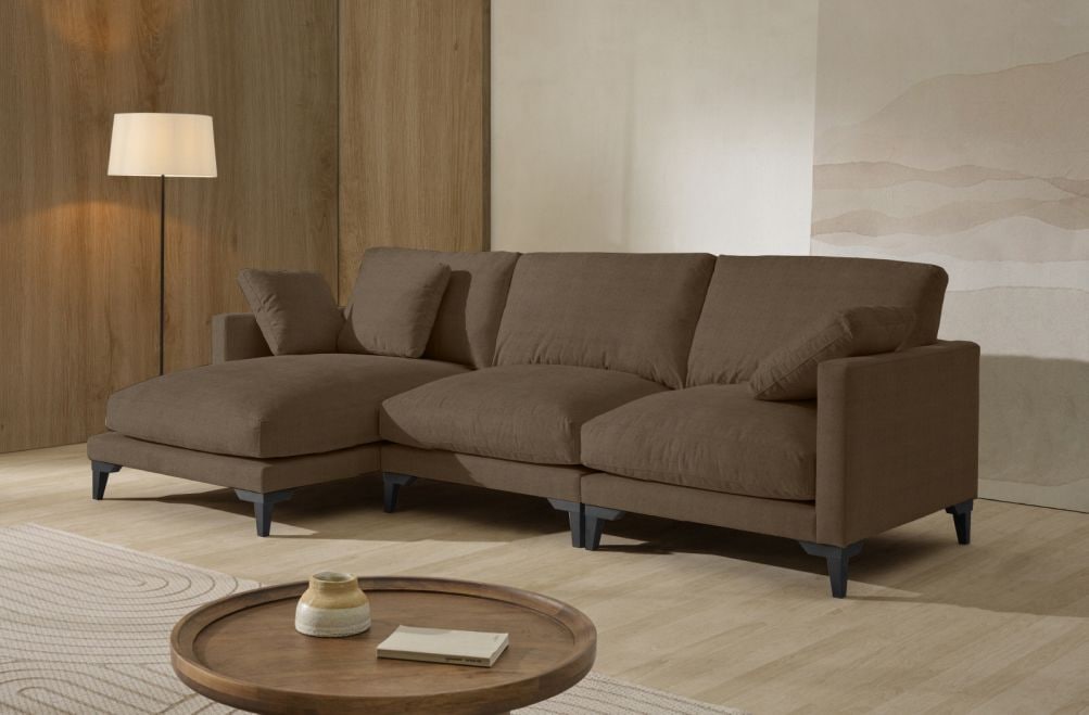 Sofá chaise longue de tela Irene de Stylekomfort - principal