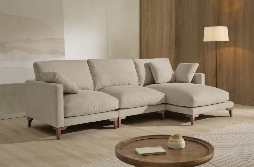 Sofá chaise longue de tela Irene de Stylekomfort - principal