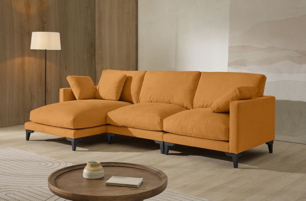 Sofá chaise longue de tela Irene de Stylekomfort - principal