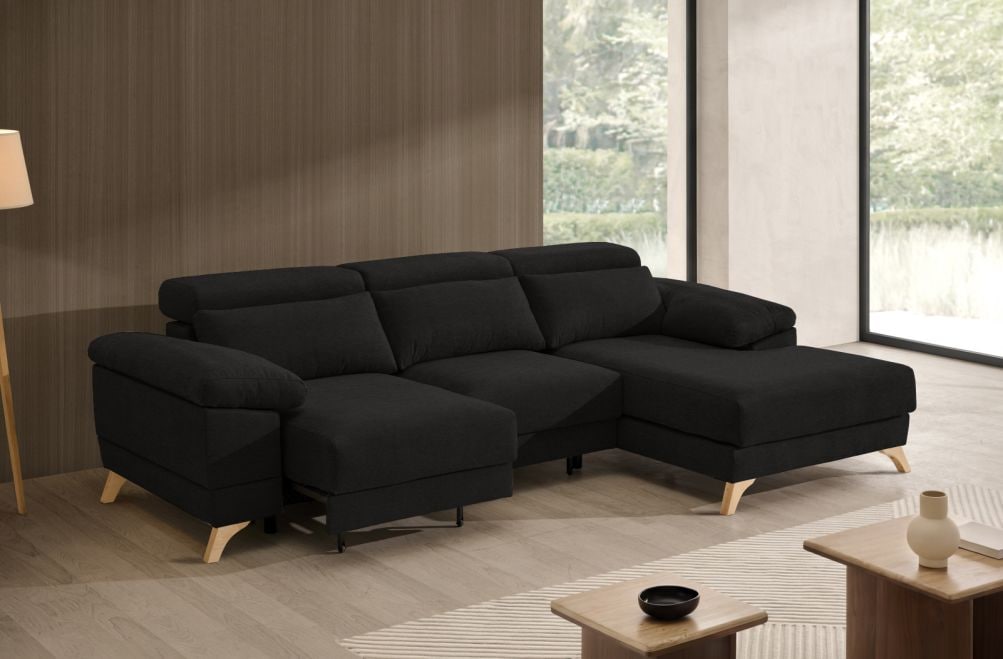 Sofá chaise longue de tela Volt eléctrico de StyleKomfort - principal