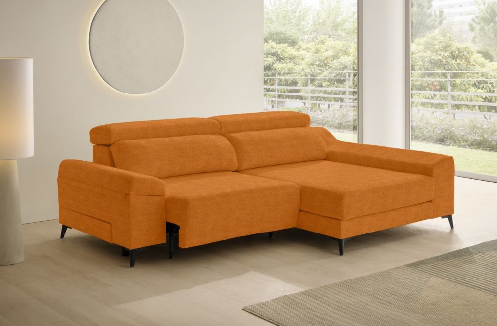 Sofá de tela Corsa Compact de HOME - principal