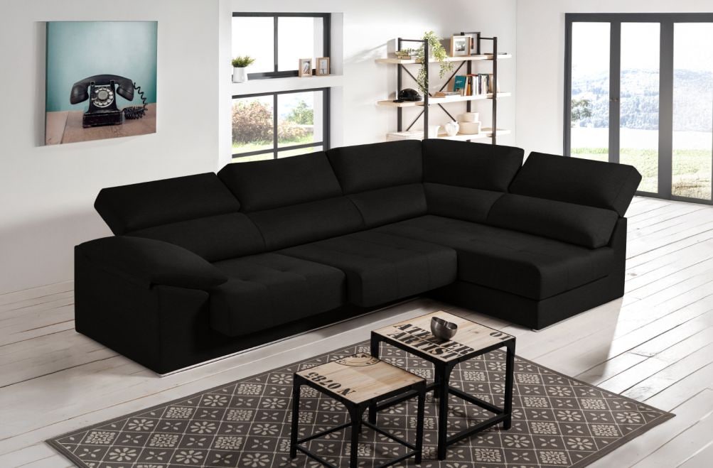 Sofá rinconera de tela Nirvana de HOME - principal