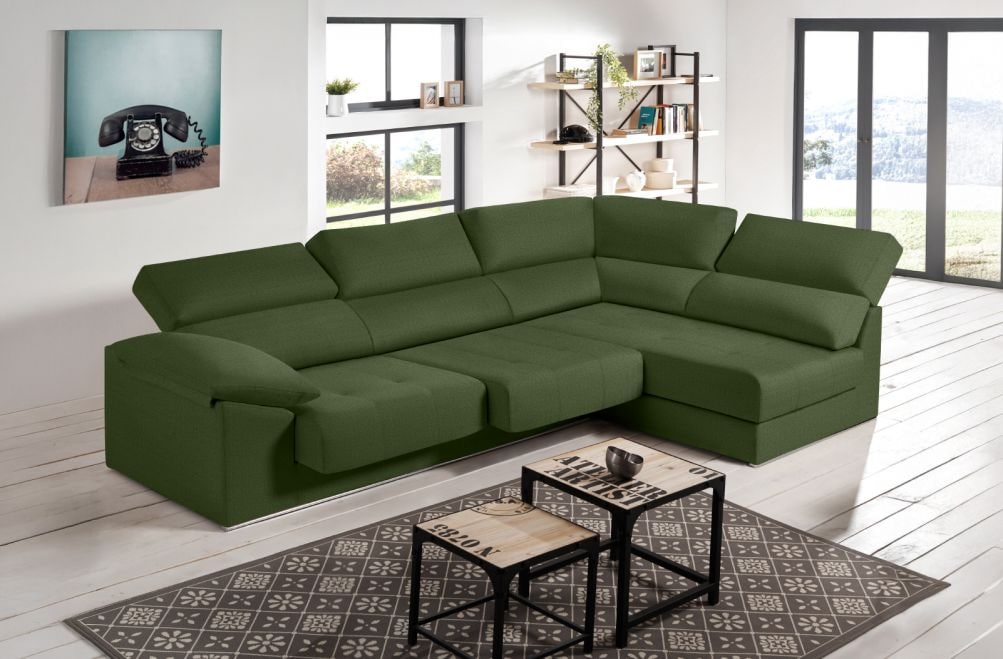 Sofá rinconera de tela Nirvana de HOME - principal