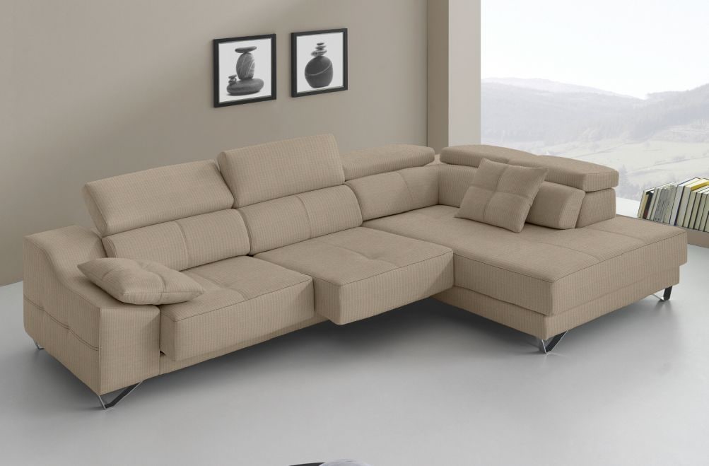 Sofá rinconera de tela Dante de HOME - principal