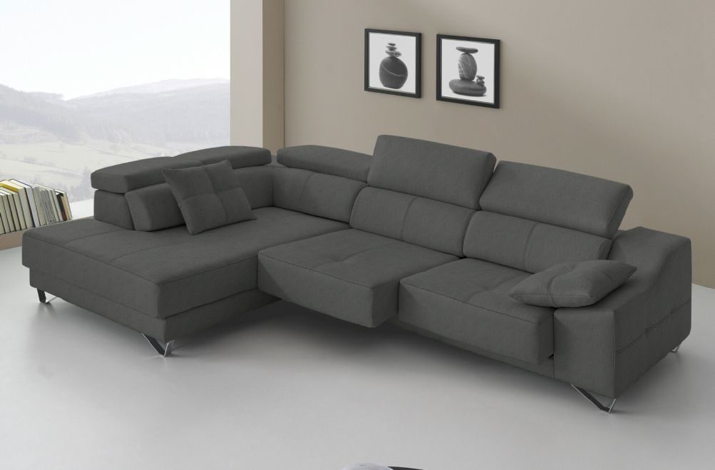 Sofá rinconera de tela Dante de HOME - principal