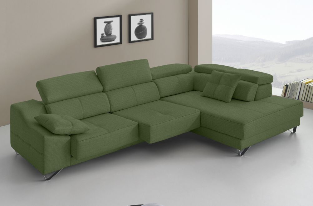 Sofá rinconera de tela Dante de HOME - principal