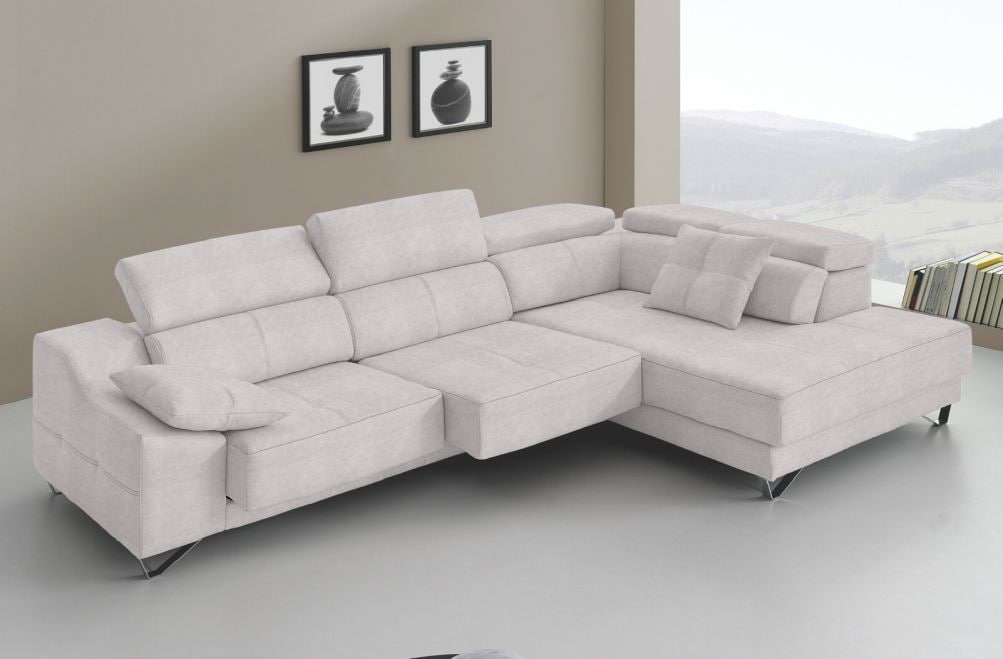 Sofá rinconera de tela Dante de HOME - principal