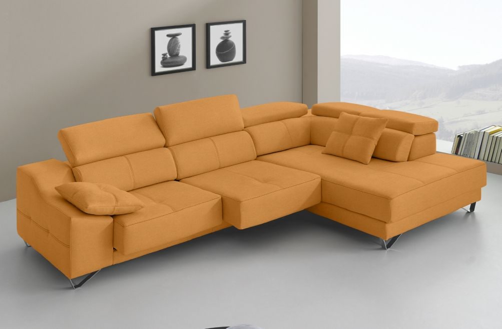 Sofá rinconera de tela Dante de HOME - principal