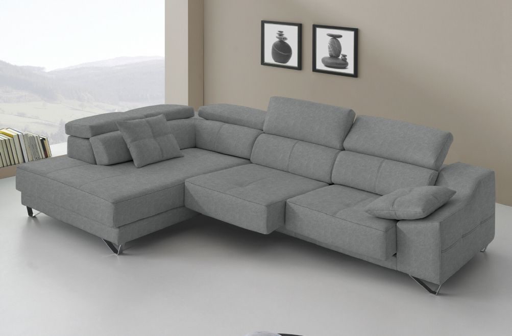 Sofá rinconera de tela Dante de HOME - principal